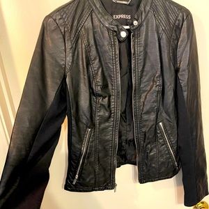 Faux leather jacket